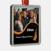  Oranje Afstuderen Tassel Metalen Ornament (Rechts)