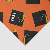 Oranje Afstuderen-weefselpapier Tissuepapier (Detail)