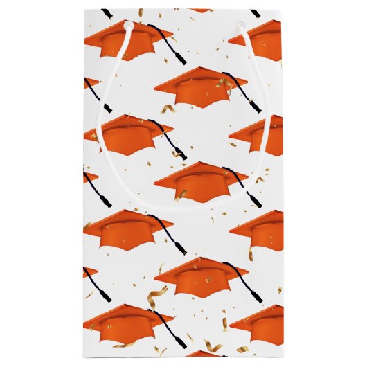 Oranje afzuigkap met Confetti Klein Cadeauzakje (Achterkant)