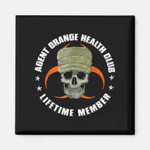 Oranje Agent Health Club Levenslang Lid Vietnam V Magneet