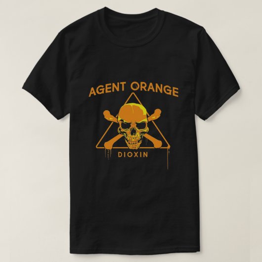 ORANJE AGENTDIOXINE T-SHIRT (Design voorkant)