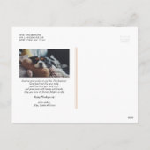 Oranje altijd dankbare quote Thanksgiving Feestdagenkaart (Achterkant)