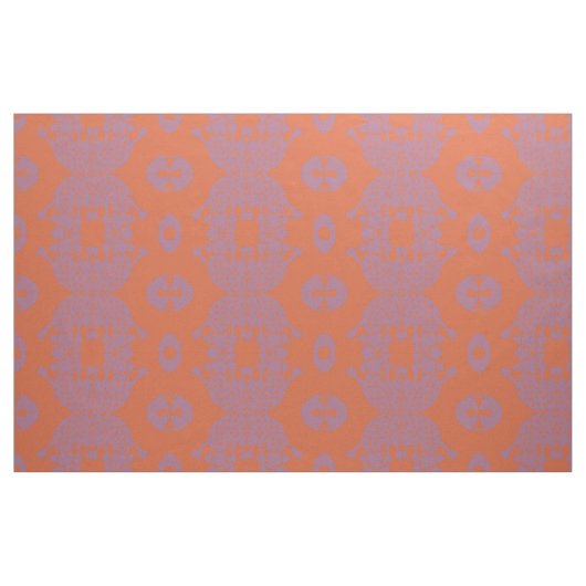 Oranje Amoba Monster Fabric Stof (Fat Quarter)