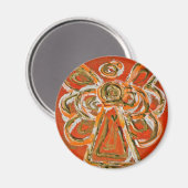 Oranje Angel Art Custom Magnet-cadeaus Magneet (Voorkant / Achterkant)
