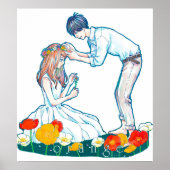 Oranje Anime Naho Kakeru Love Poster (Voorkant)