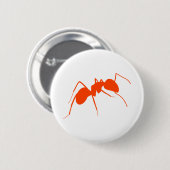Oranje Ant Ronde Button 5,7 Cm (Voorkant /achterkant)