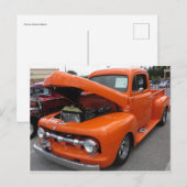 Oranje Antiek vrachtwagen Briefkaart (Voorkant / Achterkant)