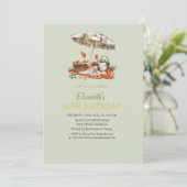 Oranje Aperol Green Plaid picknick 40ste verjaarda Kaart (Staand voorkant)