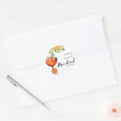 Oranje Aperol Spritz Cocktail Bruiloftsfeest Ronde Sticker (Envelop)