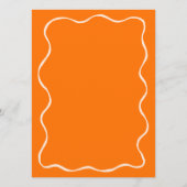 Oranje Aperol Spritz Vrijgezellenfeest Bingo Game  Kaart (Achterkant)