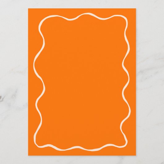 Oranje Aperol Spritz Vrijgezellenfeest Bingo Game  Kaart (Achterkant)