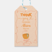 Oranje Aperol Spritz Vrijgezellenfeest Dank u Labe Cadeaulabel (Voorkant)