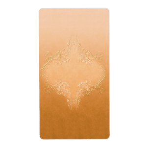  Oranje apothekersetiket Etiket