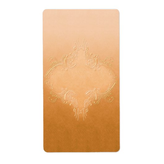  Oranje apothekersetiket Etiket (Voorkant)