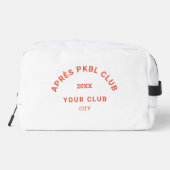 Oranje Après PKBL Club Crest Monogram Pickleball Toilettasje (Achterkant)