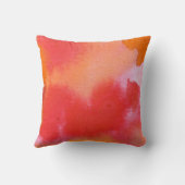 Oranje Aquarel Familie Regels, Naam Jaar Kussen (Achterkant)