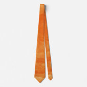 Oranje Aquarel Herenstropdas Stropdas (Voorkant)