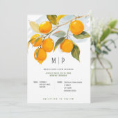 Oranje aquarelthema Fel kleuren Kaart (Staand voorkant)