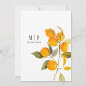 Oranje aquarelthema Fel kleuren Kaart (Achterkant)