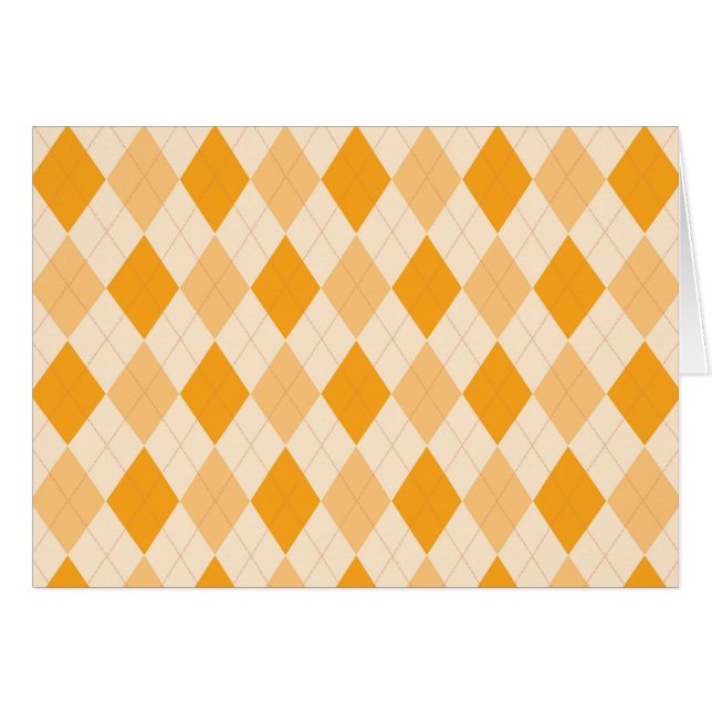 Oranje Argyle (Voorkant Horizontaal)