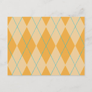 Oranje Argyle Briefkaart
