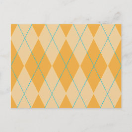 Oranje Argyle Briefkaart