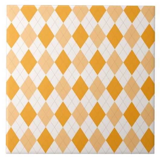 Oranje Argyle Tegeltje (Voorkant)