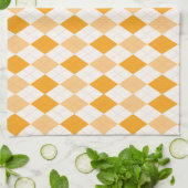 Oranje Argyle Theedoek (Gevouwen)