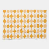 Oranje Argyle Theedoek (Horizontaal)
