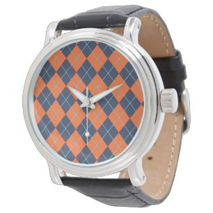 Oranje Argyle Watch Horloge
