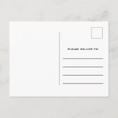 Oranje Art Deco Birthday Party nodigt Briefkaart u (Achterkant)