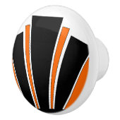 Oranje Art Deco Design Keramische Knop (Rechts)