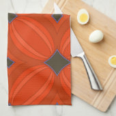 Oranje Art Deco Kitchen Theedoek (Quarter Fold)
