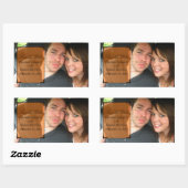 Oranje Art Deco-Lijst Opslaan van de Stickers Datu (Vel)