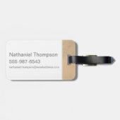 Oranje Art Deco Obliviate Spell Grafisch Bagagelabel (Achterkant horizontaal)