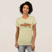 Oranje Art Deco Obliviate Spell Grafisch T-shirt (Voorkant volledig)