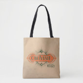 Oranje Art Deco Obliviate Spell Grafisch Tote Bag (Voorkant)