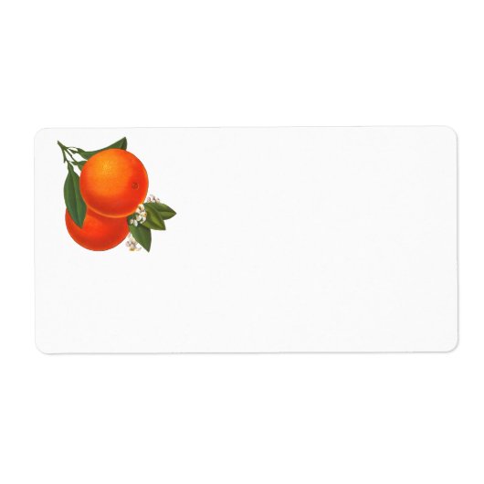 Oranje Art Label (Voorkant)