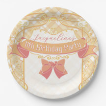 Oranje Art Nouveau Prinses Verjaardag