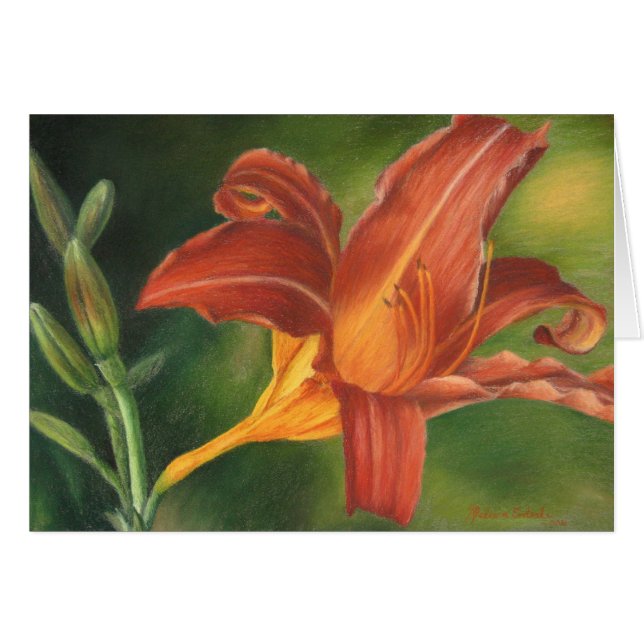 Oranje assiatische Lily (Voorkant Horizontaal)
