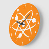 Oranje Atom Grote Klok (Hoek)