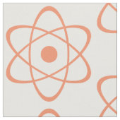 Oranje Atom Symbool Stof (Close Up)