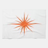 Oranje atoomstartstok uit de middeleeuwse handdoek (Horizontaal)