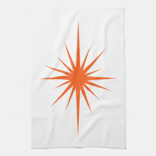 Oranje atoomstartstok uit de middeleeuwse handdoek