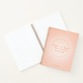 Oranje Aura Bericht Notebook Notitieboek (Binnen)