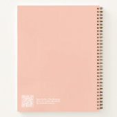 Oranje Aura Bericht Notebook Notitieboek (Achterkant)
