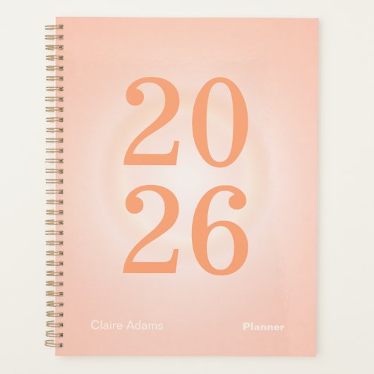 Oranje Aura Big Jaar Planner (Voorkant)