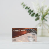 Oranje auto visitekaartje (Staand voorkant)