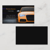 Oranje autosnelheid visitekaartje (Voorkant / Achterkant)