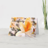 oranje Azalea Kaart: "Denk aan je" Kaart (Voorkant)